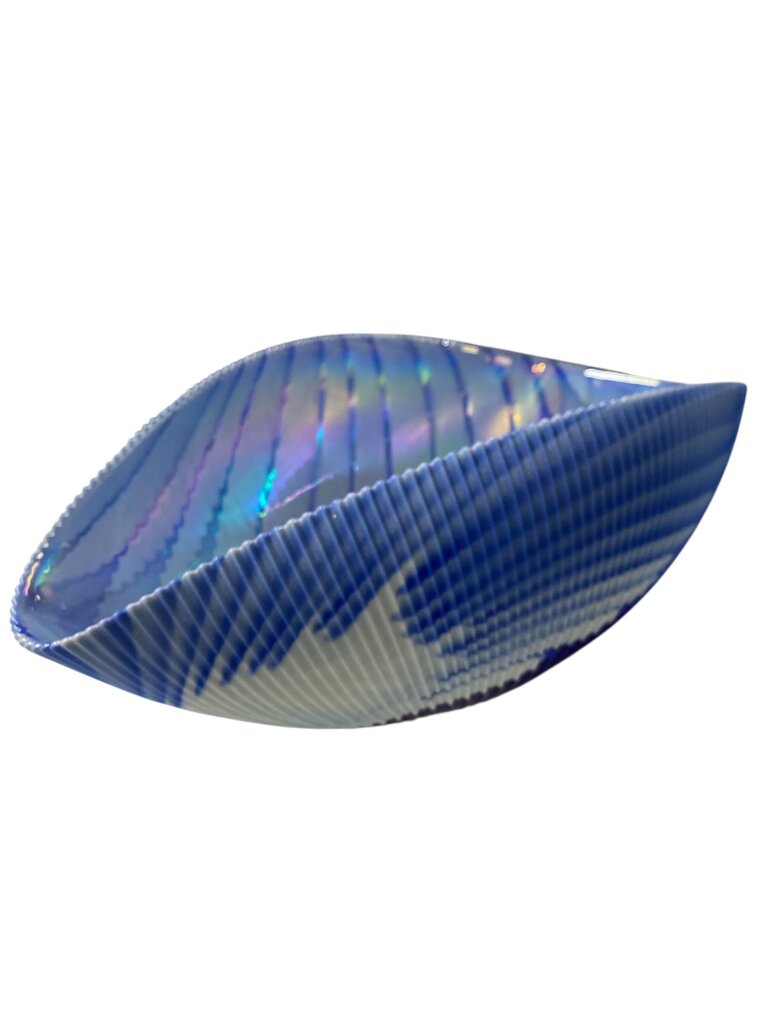 XL Large Murano Glass Bowl in Blue