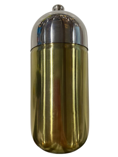 Brass and Chrome Bullet Cocktail Shaker