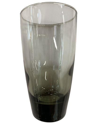 Mid Century 16-piece Set of Smoked Glass Highball and Old Fashioned Glasses