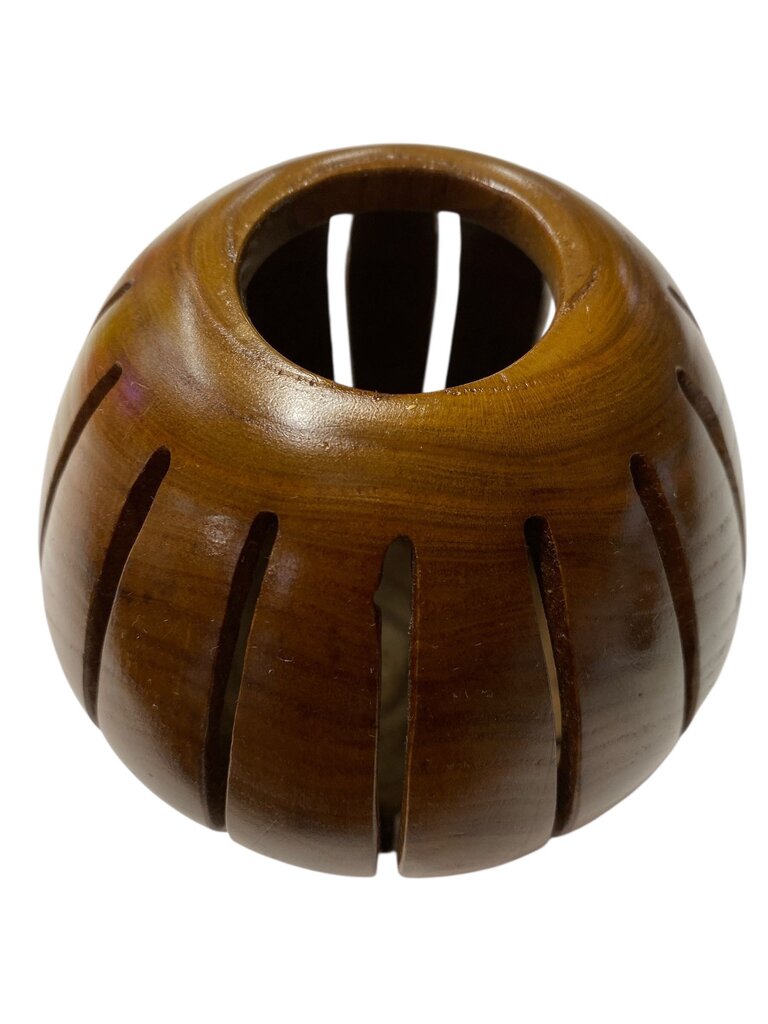 Bruce Dearborn Russian Olive Carved/Turned Art Vase