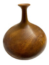 70's Vintage Hand-Turned Japanese Wooden Vase