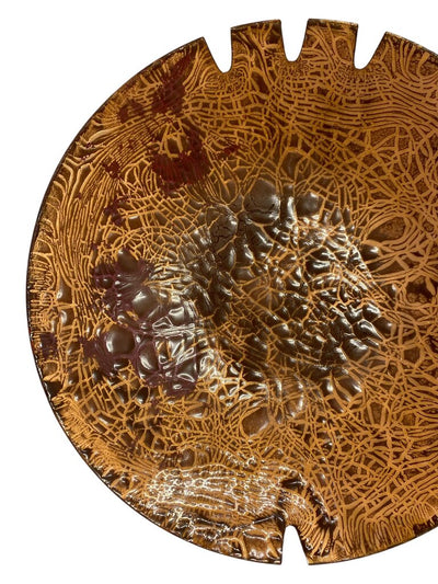 60's Copper Enamel Ashtray
