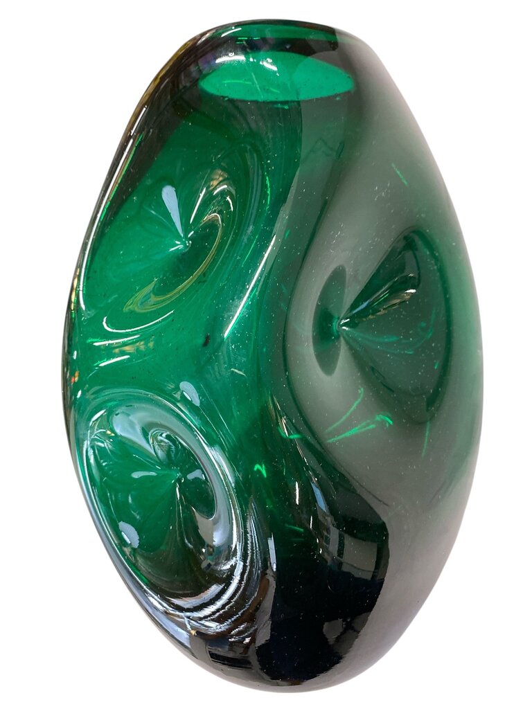 Vintage Blenko Large Green Vase