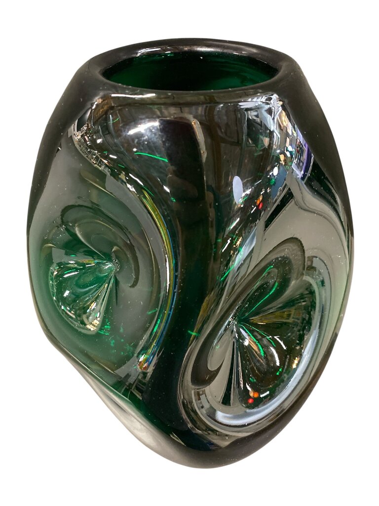 Vintage Blenko Large Green Vase