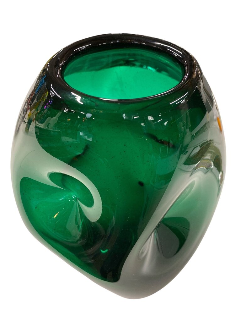Vintage Blenko Large Green Vase