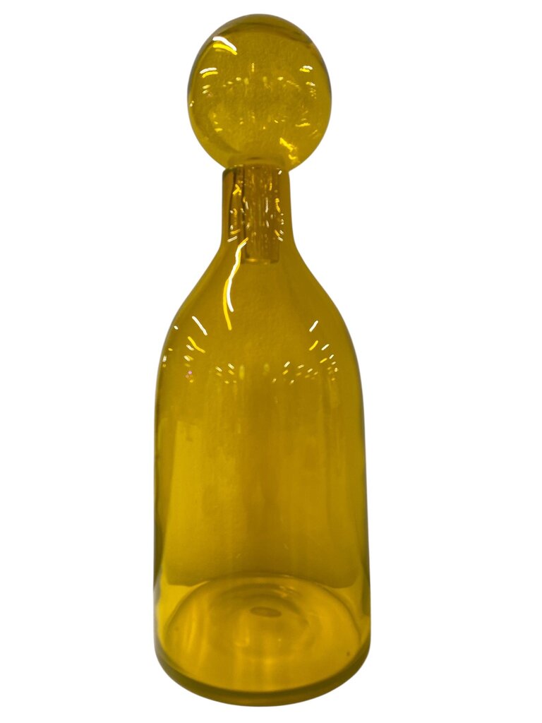 MCM Monumental Viterra Marigold Art Glass Decanter