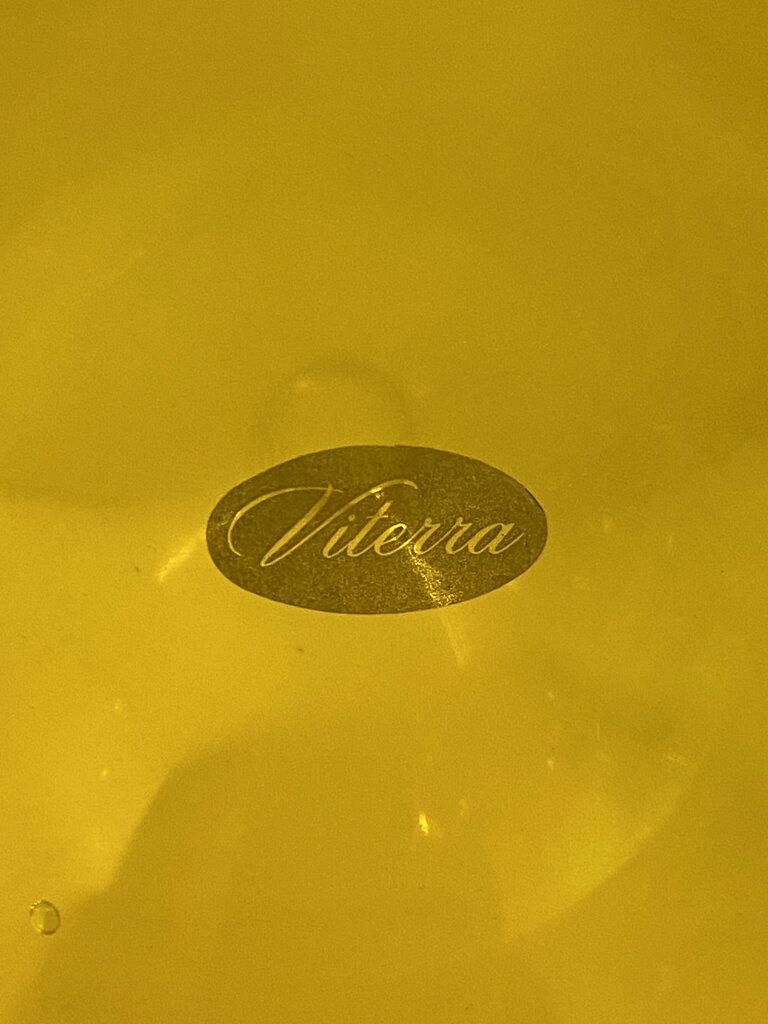 MCM Monumental Viterra Marigold Art Glass Decanter