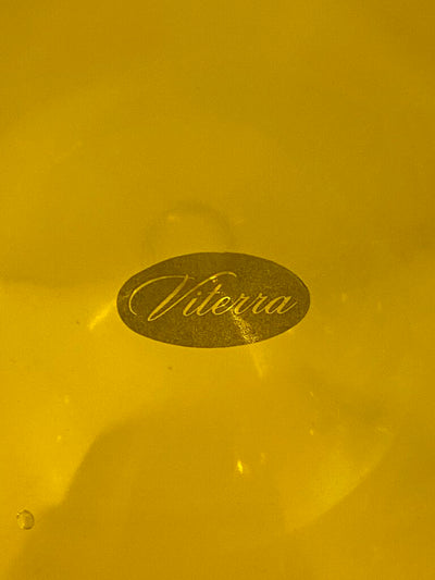 MCM Monumental Viterra Marigold Art Glass Decanter