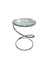 1980's Pace Collection Spring Side Table in Chrome and Glass