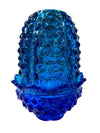 Fenton Art Glass Blue Hobnail Fairy Tea Light Holder