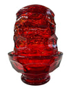 MCM Viking Ruby Red Georgian Honeycomb Fairy Tea Light