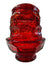 MCM Viking Ruby Red Georgian Honeycomb Fairy Tea Light