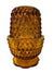 Indiana Glass Amber Diamond Point Fairy Tea Light Holder