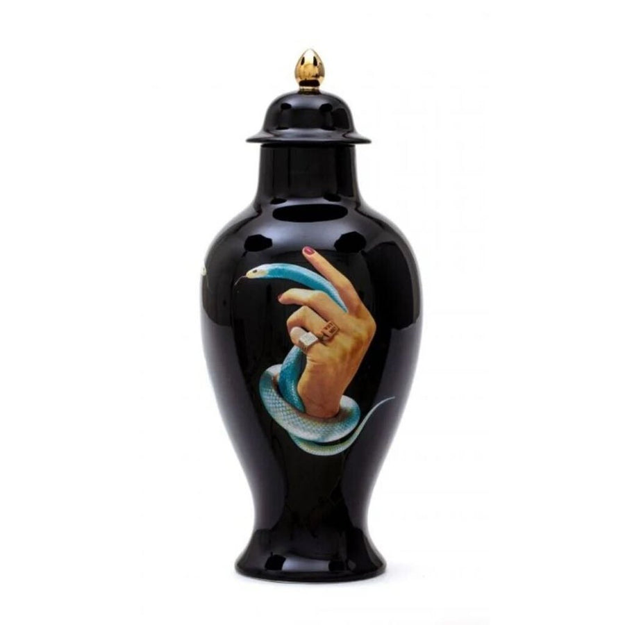 Urn Vase Hands with Snakes by Maurizio Cattelan and Pierpaolo Ferrari