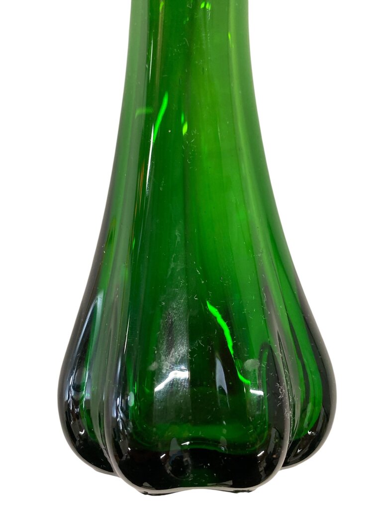 MCM 5 Finger Emerald Green Swung Vase
