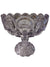 MCM L.E. Smith Violet Glass Moon and Stars Pedestal Compote