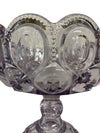 MCM L.E. Smith Violet Glass Moon and Stars Pedestal Compote