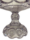 MCM L.E. Smith Violet Glass Moon and Stars Pedestal Compote