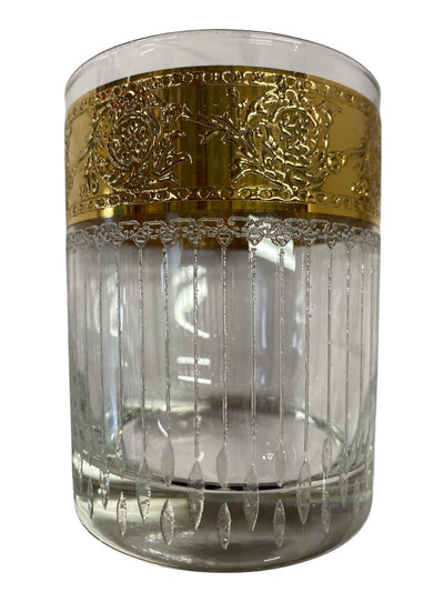 MCM Culver 22K Gold Tyrol Highball and Old Fashioned Glasses (Set of 5)