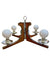 Vintage 1960's 4-Arm Chrome Chandelier
