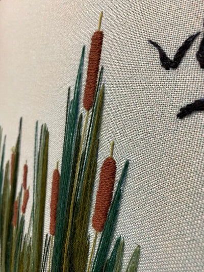 Vintage Paragon's Creative Crewel Stitchery "Morning in the Marshes" by Sheila Prusacki