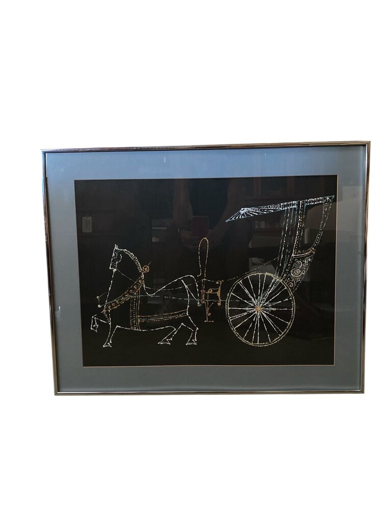 MCM Art Horse & Carriage R. Keinan Style