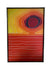MCM Framed Painting Orange Sunset in the Desert "signed Saturday74"