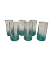 Classic Acrylic Aqua Highball Pool Glasses set of 6