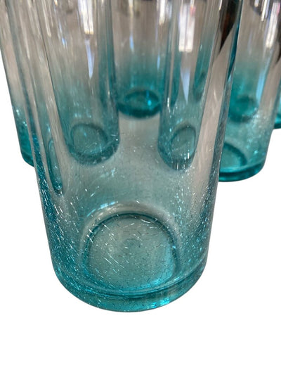 Classic Acrylic Aqua Highball Pool Glasses set of 6