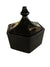 Colonial Black Hexagon Ceramic Candy Box
