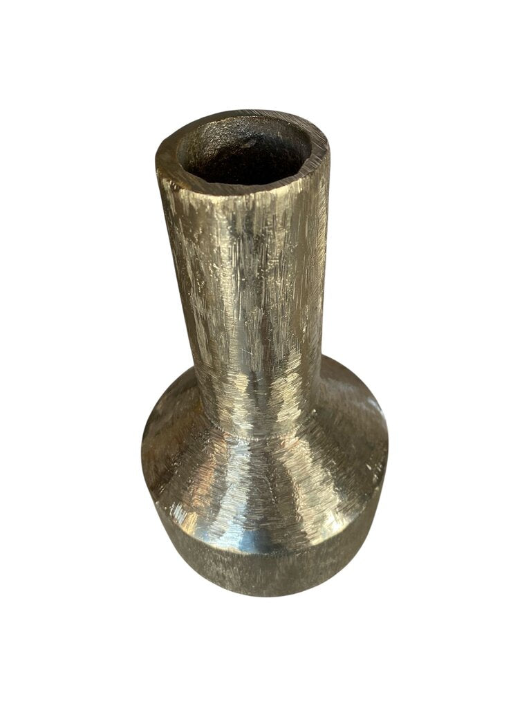 Vintage Aluminum Etched Vase