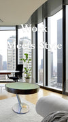 Mid Century Italian Cantilever accent chrome and glass