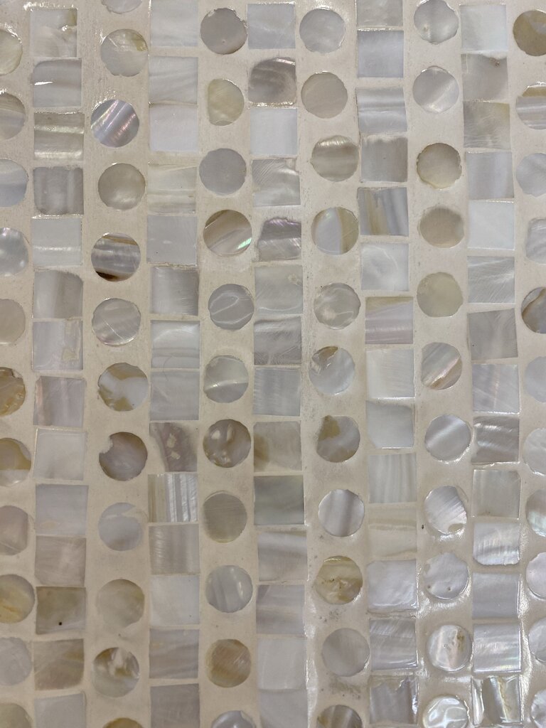 Capiz Shell 2 Door Cabinet on Floating Base.