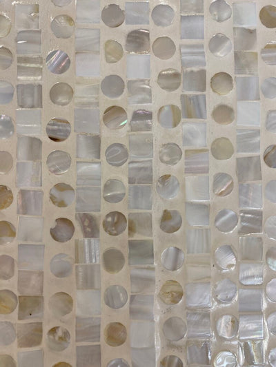 Capiz Shell 2 Door Cabinet on Floating Base.