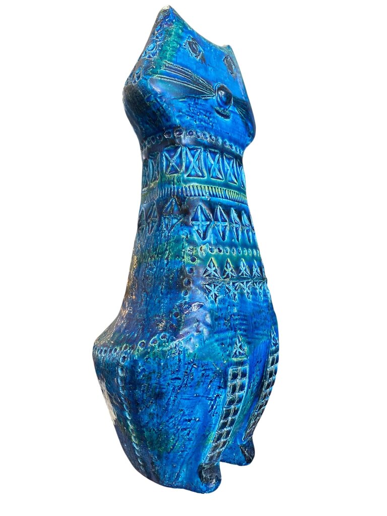 Aldo Londi Bitossi Monumental Kitty Cat Italian Mid Century Ceramic