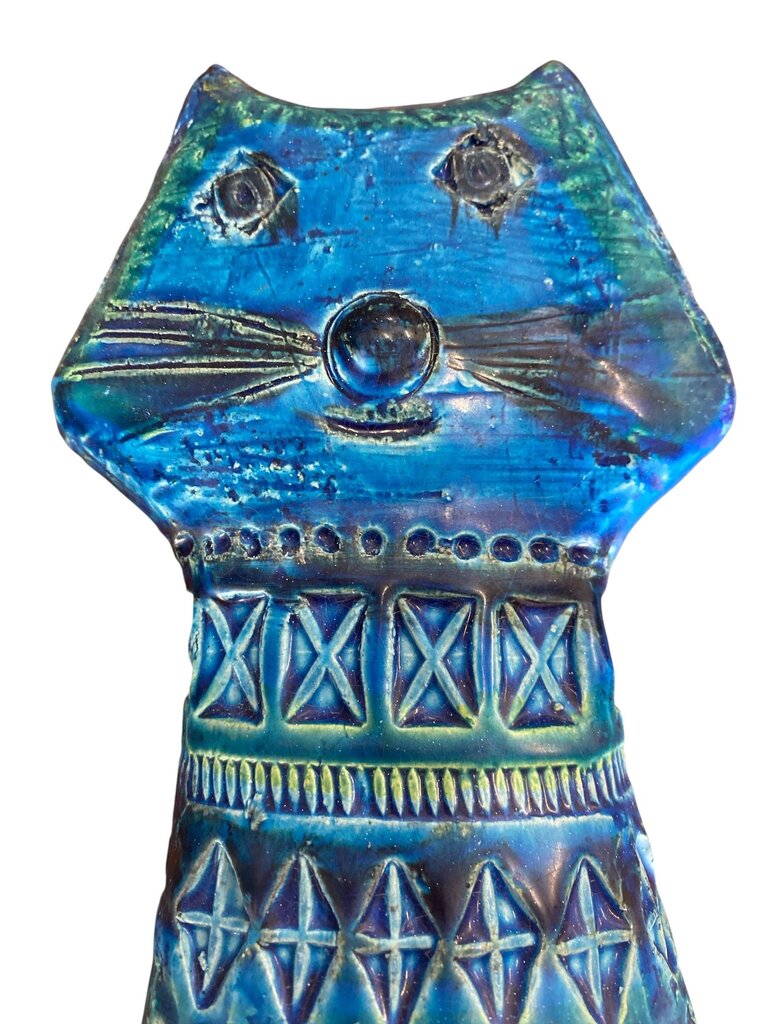 Aldo Londi Bitossi Monumental Kitty Cat Italian Mid Century Ceramic