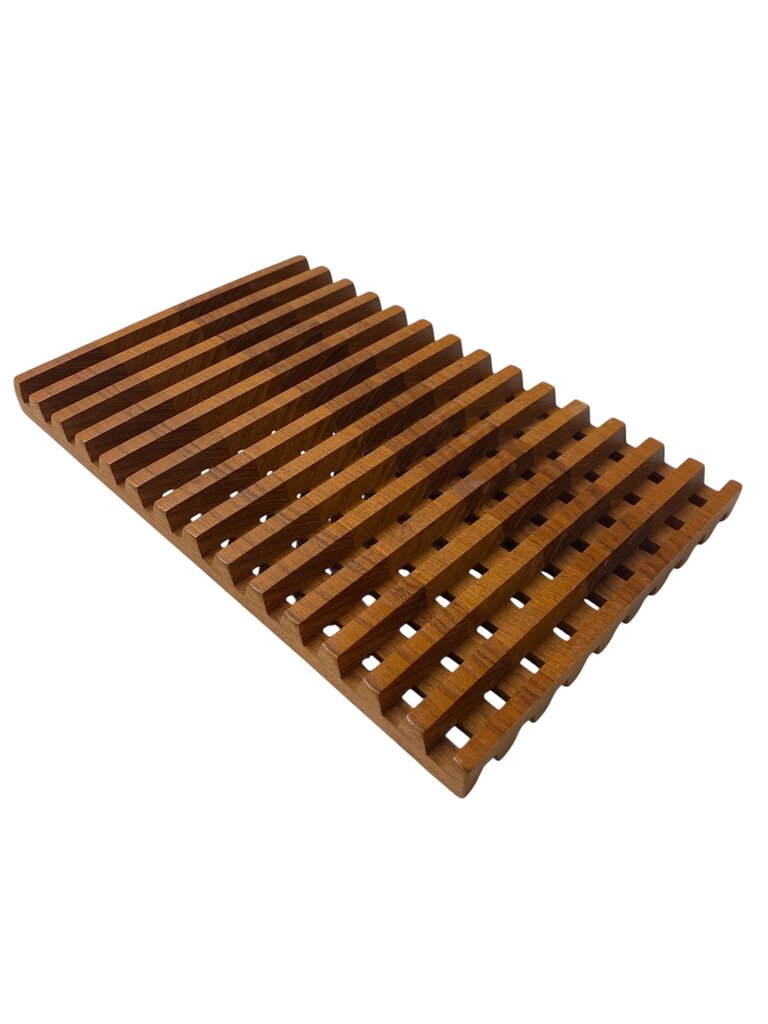 Dansk Duo of Teak Trivets - Natural Aged Patina (Set of 2)
