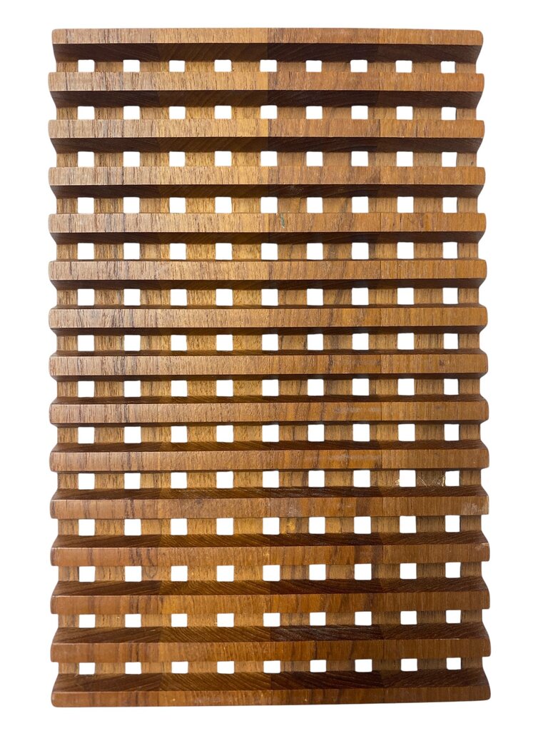 Dansk Duo of Teak Trivets - Natural Aged Patina (Set of 2)