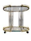 Lucite MCM Regency Lucite and Brass Bar Cart (FABULOUS)