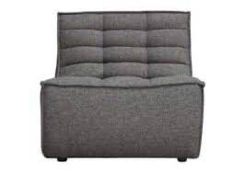 Sculptural Quilted Sectional Lounge Chair