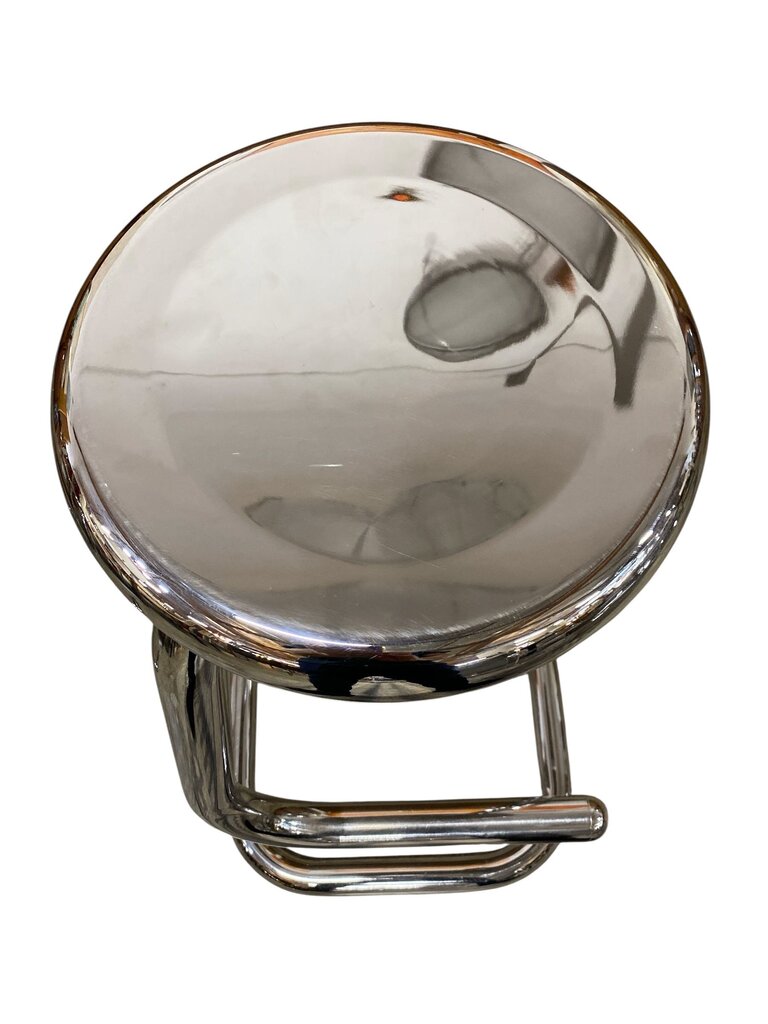 Kinetics Tubular Pair of Chrome Bar Stools (Set of 2)