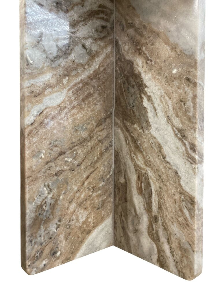 Polished Marble Modernist Side Table