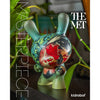 THE MET 3-INCH SHOWPIECE DUNNY - KATSUSHIKA HOKUSAI - ROOSTER, HEN AND CHICKEN WITH SPIDERWORT