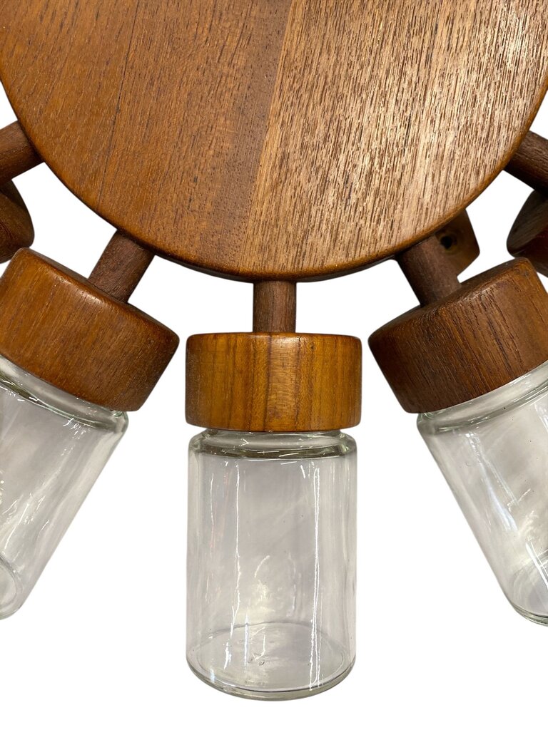 RARE Danish Teak Mid Century Modern Digsmed Revolving Spice Rack