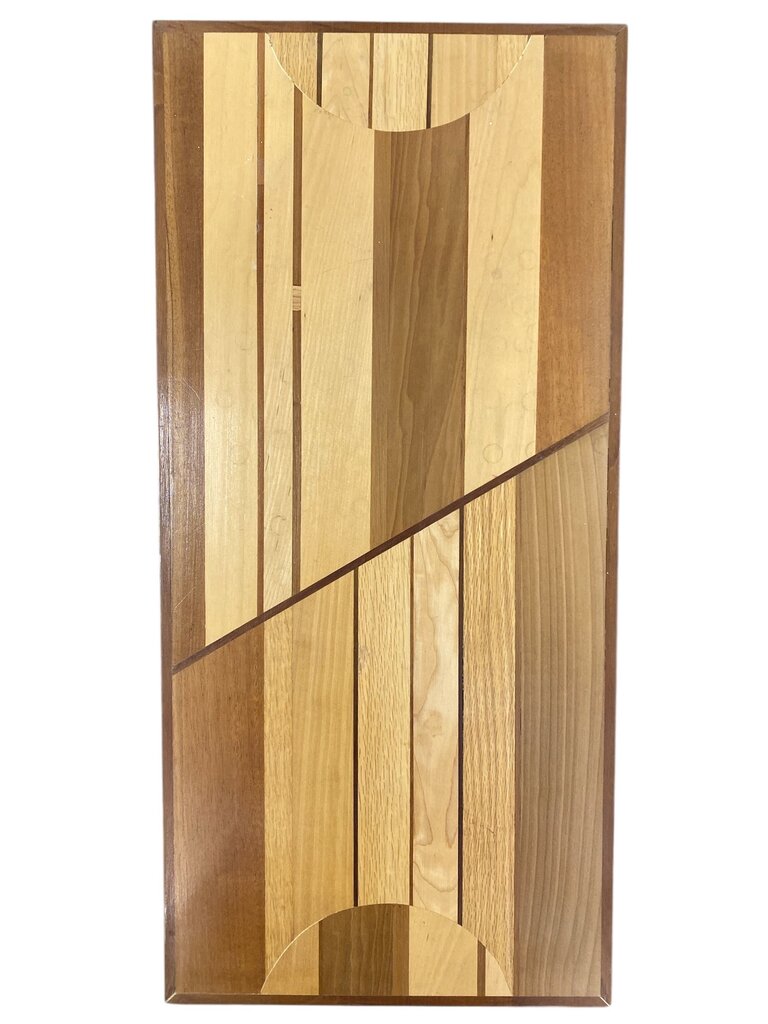 Modern Artisan One-of-a-kind Bentwood and Mixed Wood Inlay Side Table