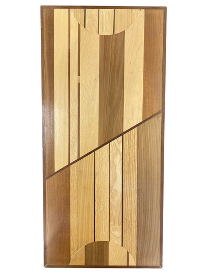 Modern Artisan One-of-a-kind Bentwood and Mixed Wood Inlay Side Table