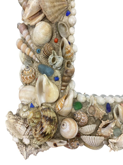 Vintage Hand Made Seashell Mirror