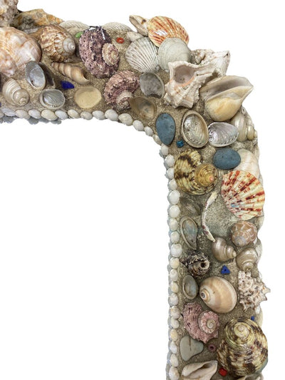 Vintage Hand Made Seashell Mirror