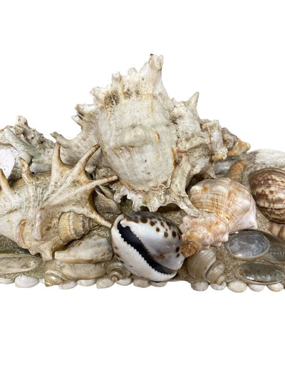 Vintage Hand Made Seashell Mirror