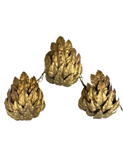 Gorgeous Vintage Palm Beach 3-Piece Regency Wall Sconce